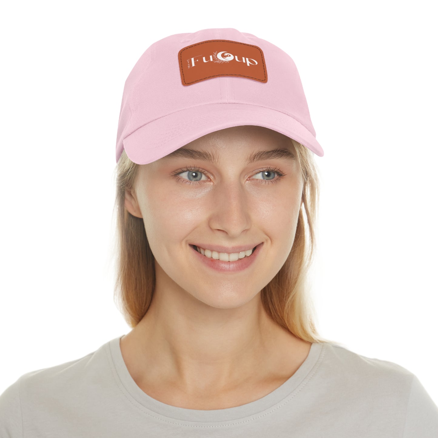 Dad Hat with Leather Patch (Rectangle)