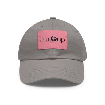 Dad Hat with Leather Patch (Rectangle)