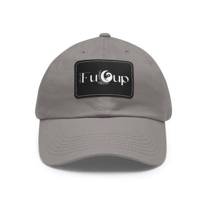 Dad Hat with Leather Patch (Rectangle)