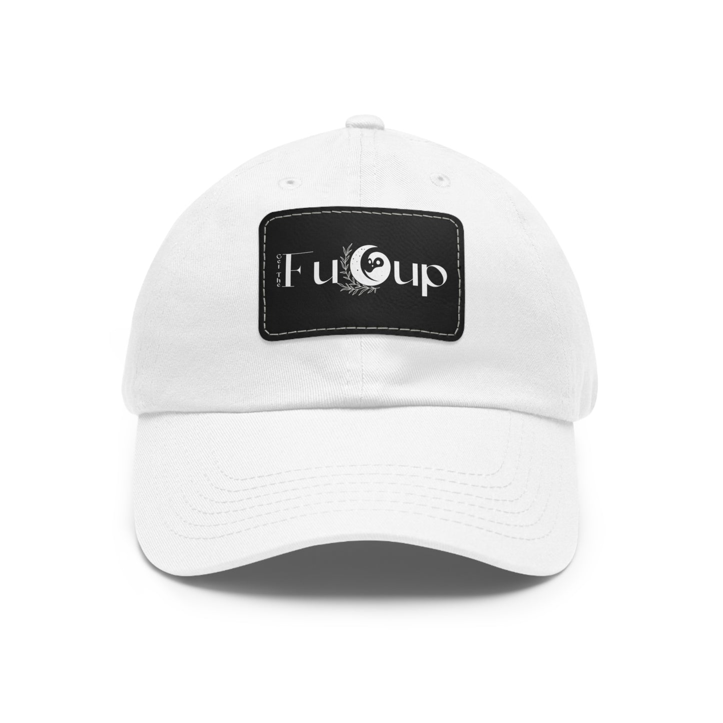 Dad Hat with Leather Patch (Rectangle)