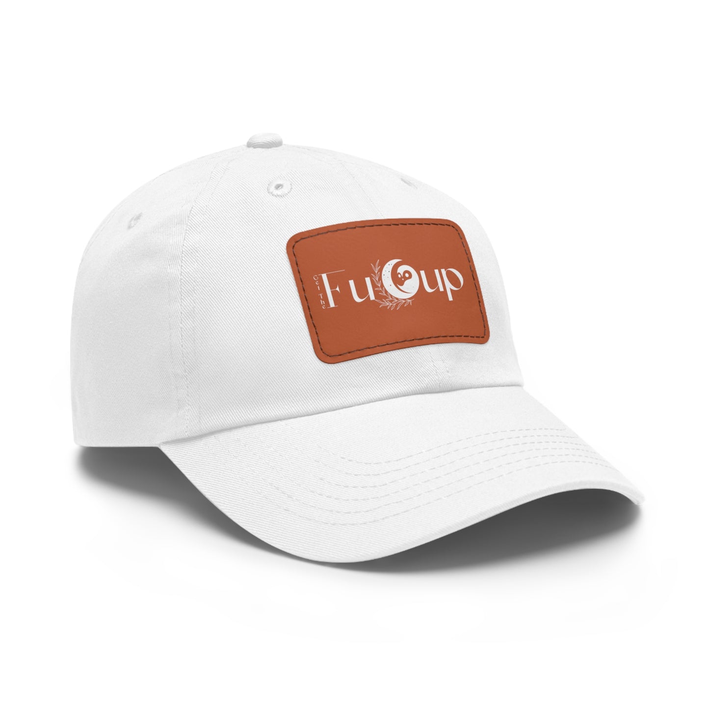 Dad Hat with Leather Patch (Rectangle)